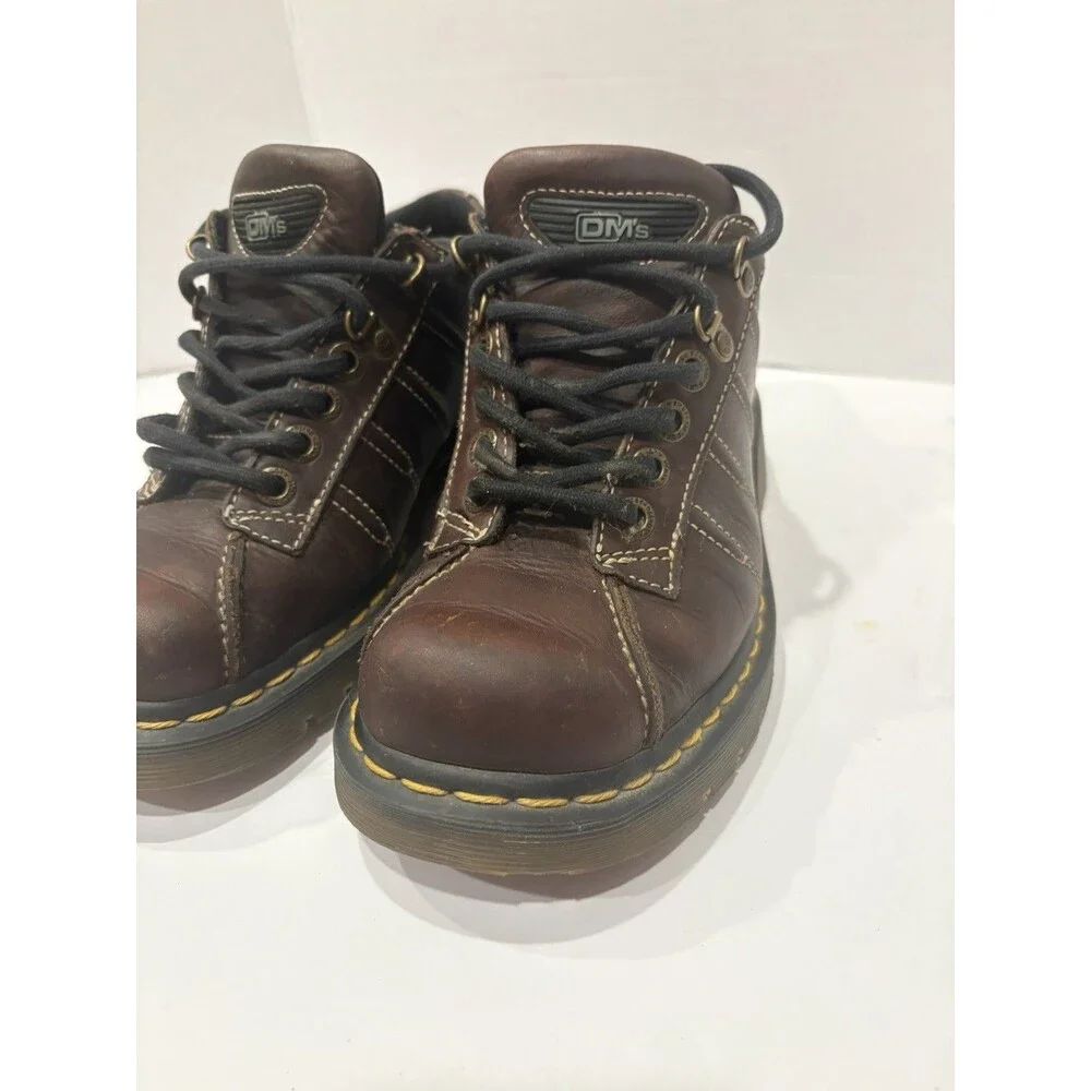 Vintage 90’s Dr Doc Martens 9764 Men’s 7 Brown Leather Platform Chunky Oxfords.